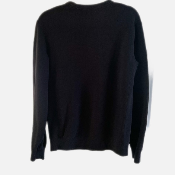 Ovo Essential Crew Neck Sweater Size Small in Black Oversized - Picture 2 of 5